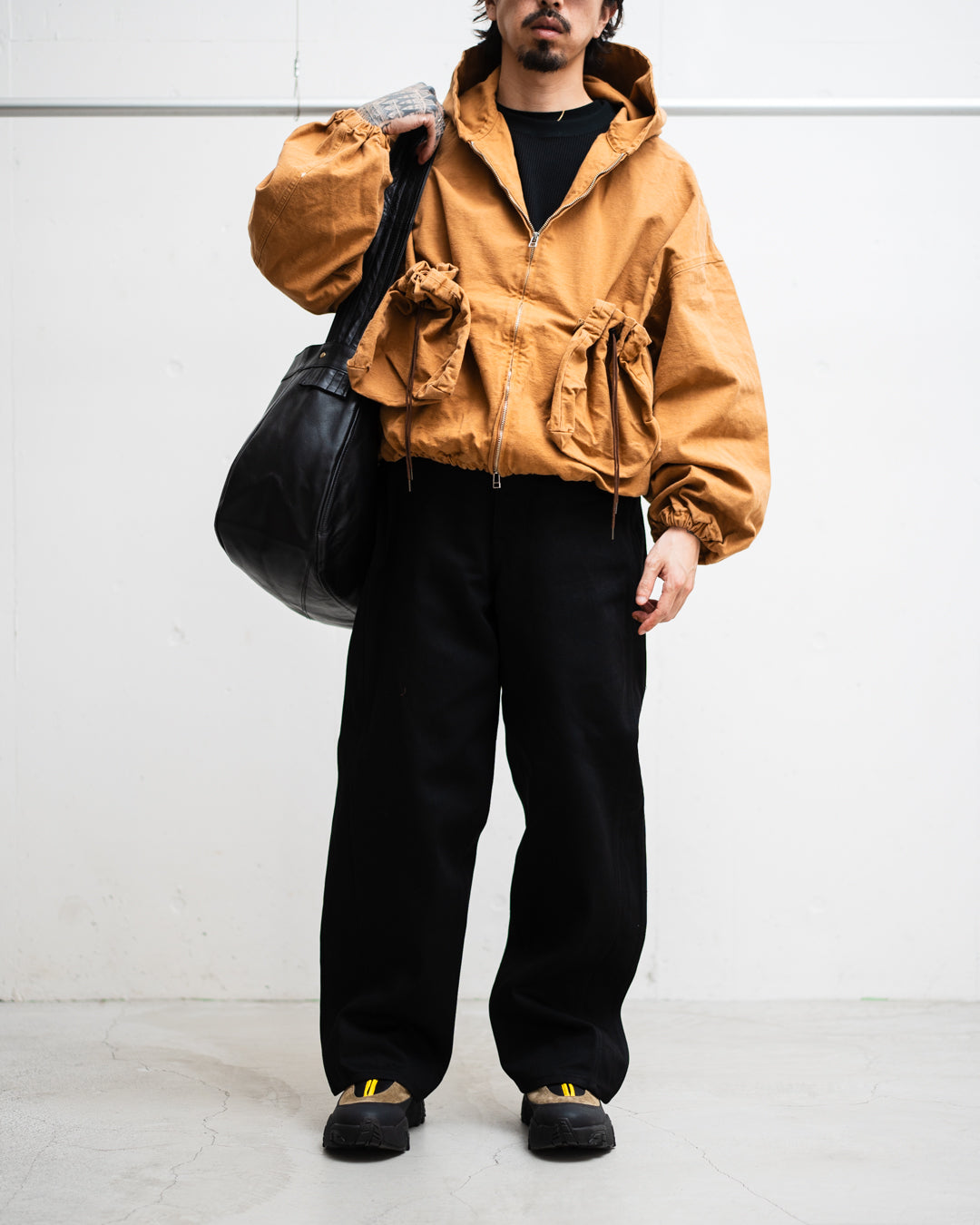 refomed  "KINCHAKU" DUCK HOODIE