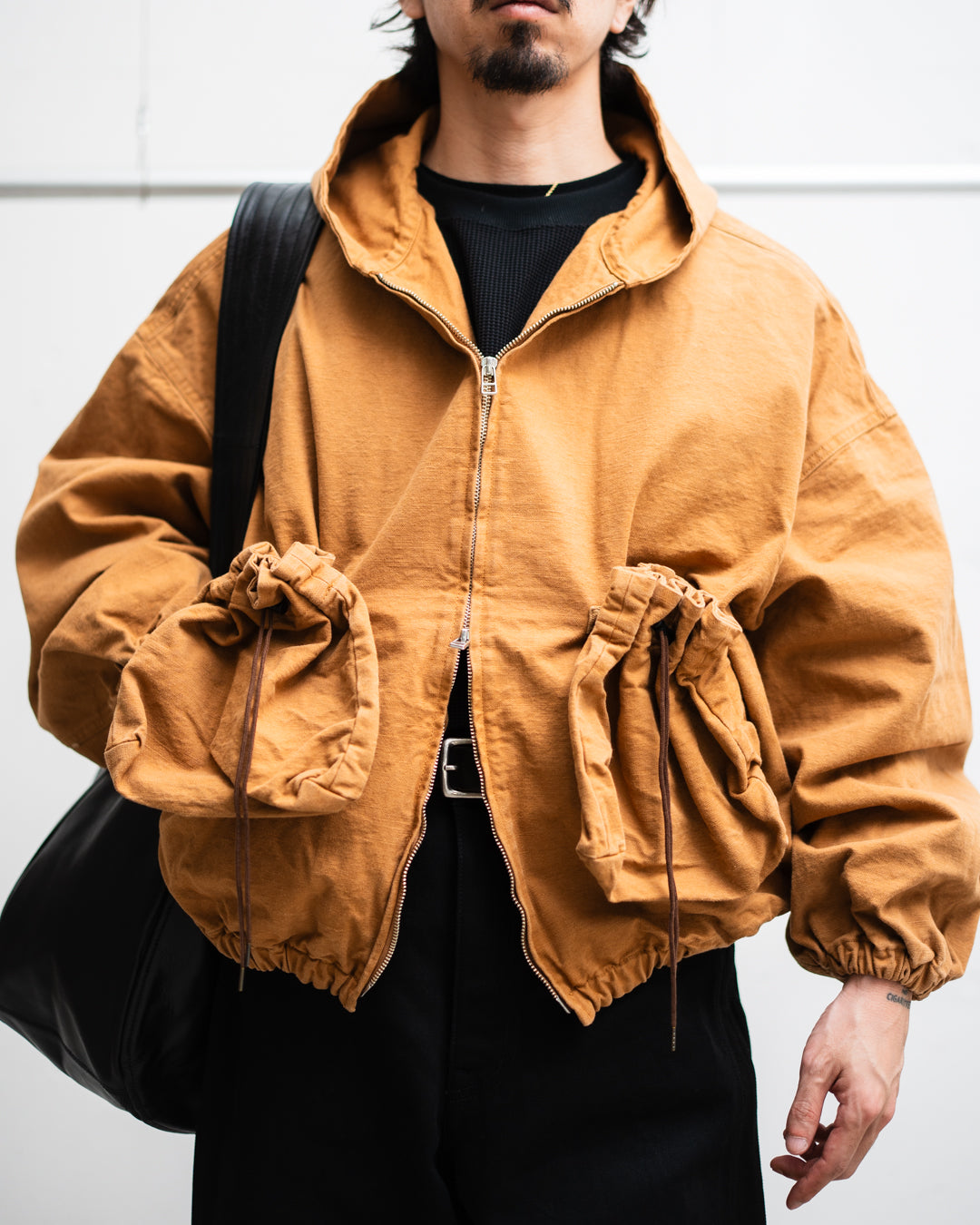 refomed  "KINCHAKU" DUCK HOODIE