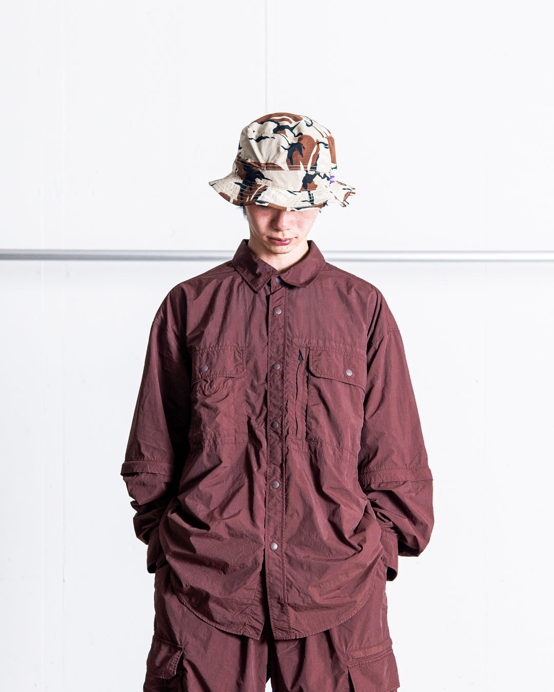 【2WAY ITEM】snow peak Garment Dyed Convertible Shirt