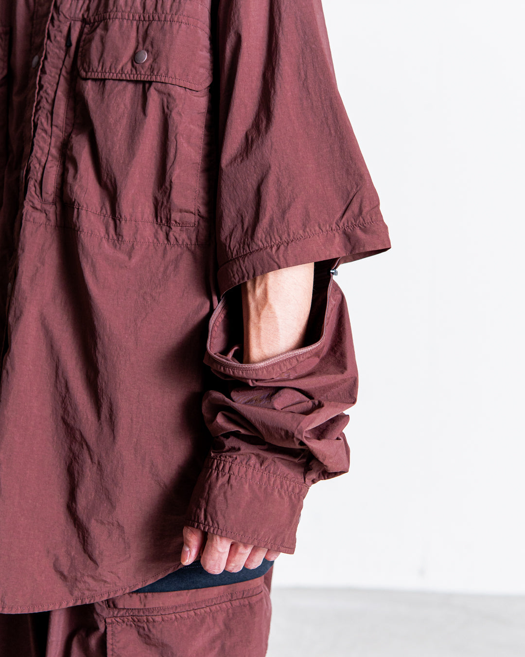 【2WAY ITEM】snow peak Garment Dyed Convertible Shirt