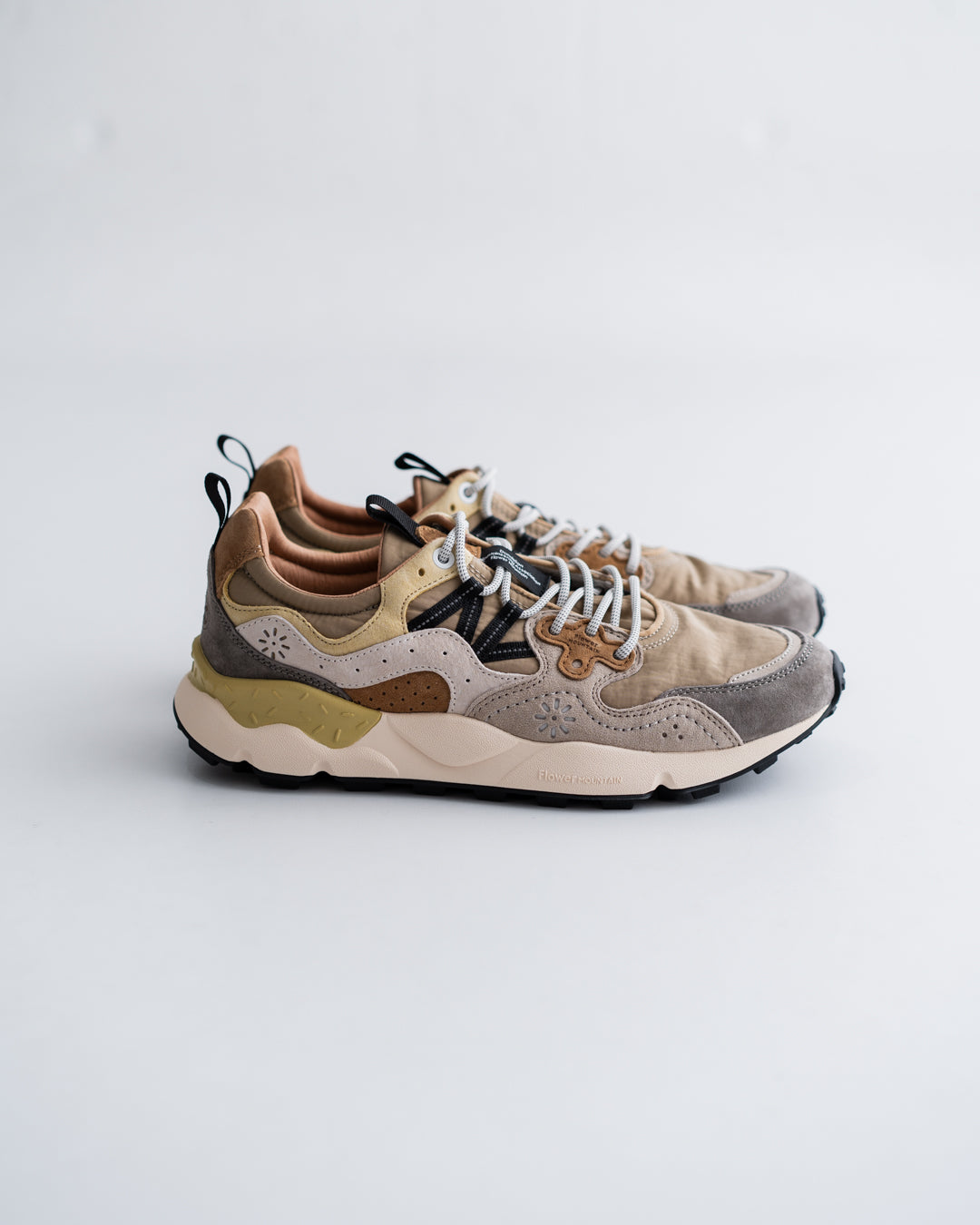 Flower MOUNTAIN YAMANO3 - BEIGE/GRAY/PALE YELLOW (FM63878)
