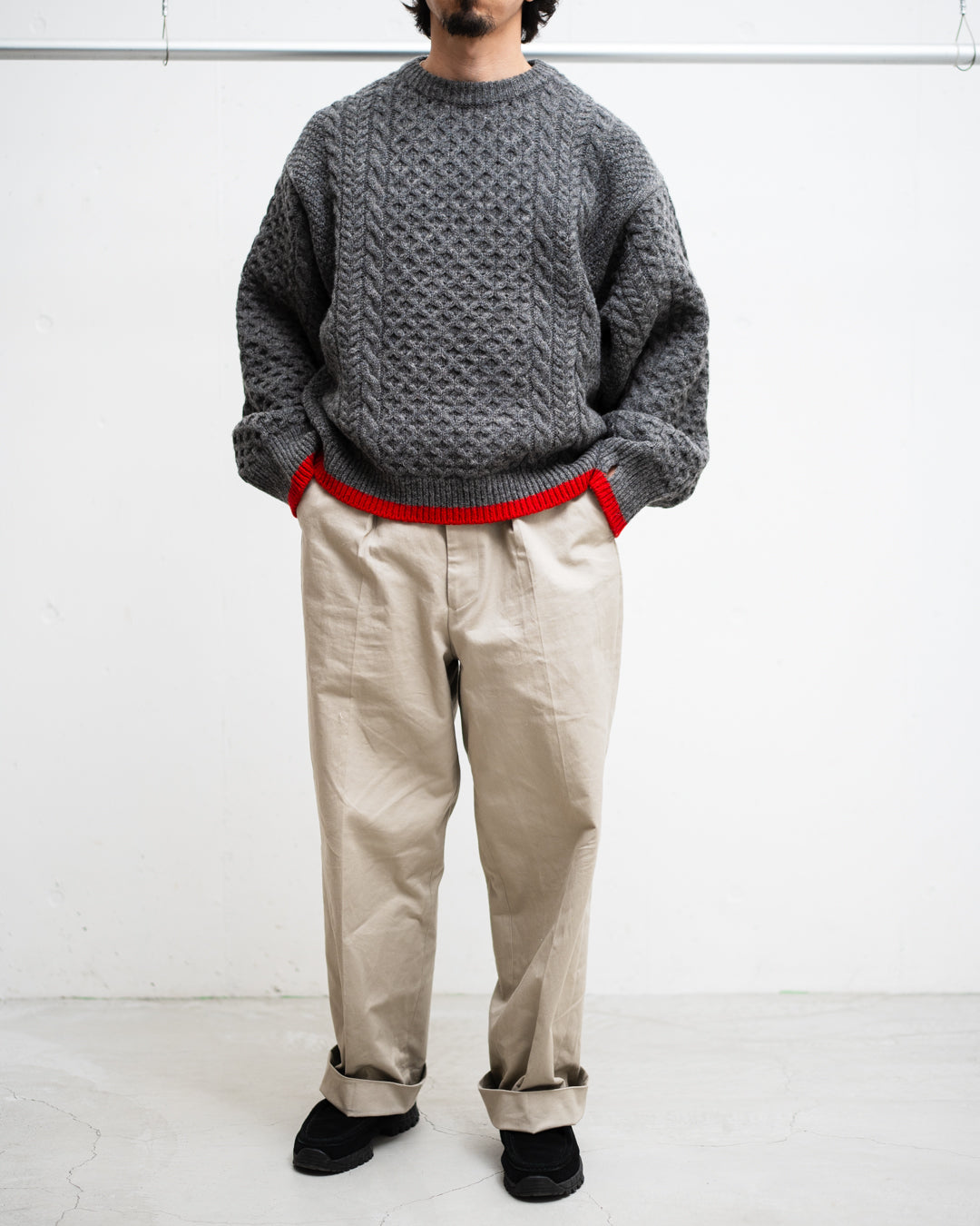 [LAST 1] refomed  "GUNTE" KNIT SWEATER