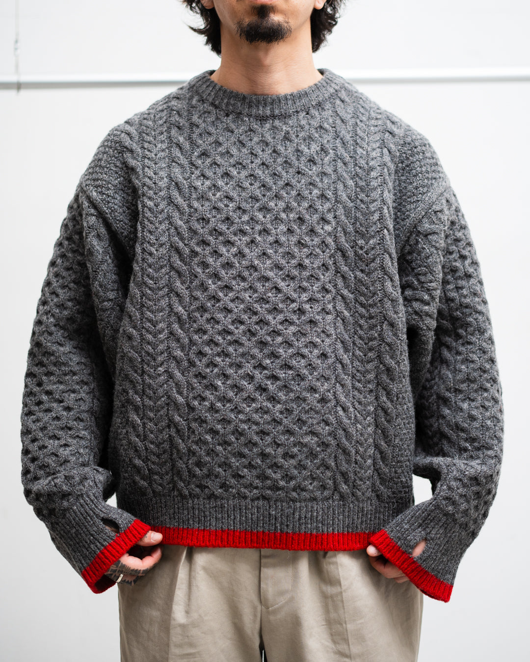 [LAST 1] refomed  "GUNTE" KNIT SWEATER