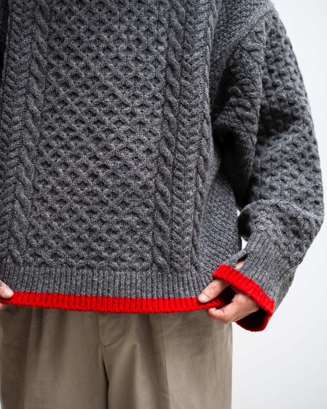 [LAST 1] refomed  "GUNTE" KNIT SWEATER