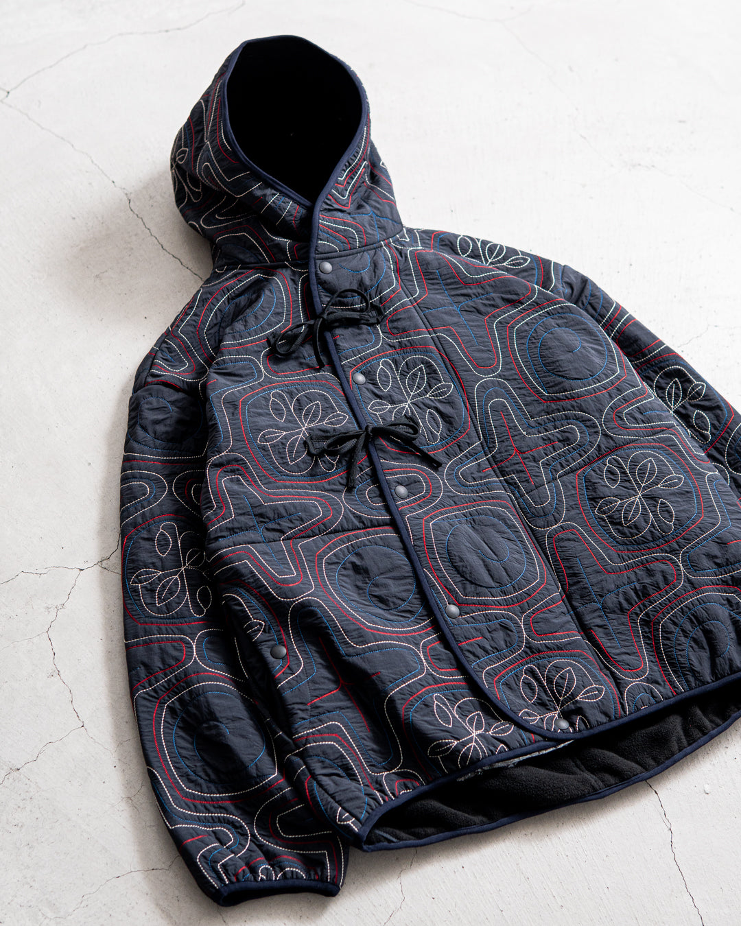 norbit Ainu quilted hood jacket