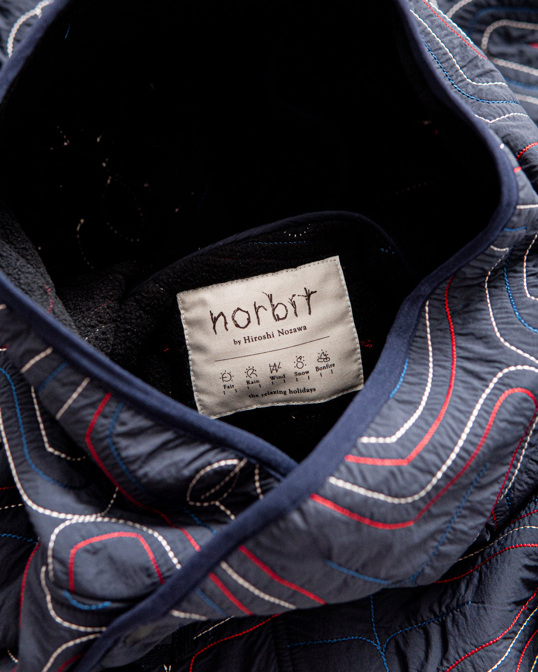 norbit Ainu quilted hood jacket