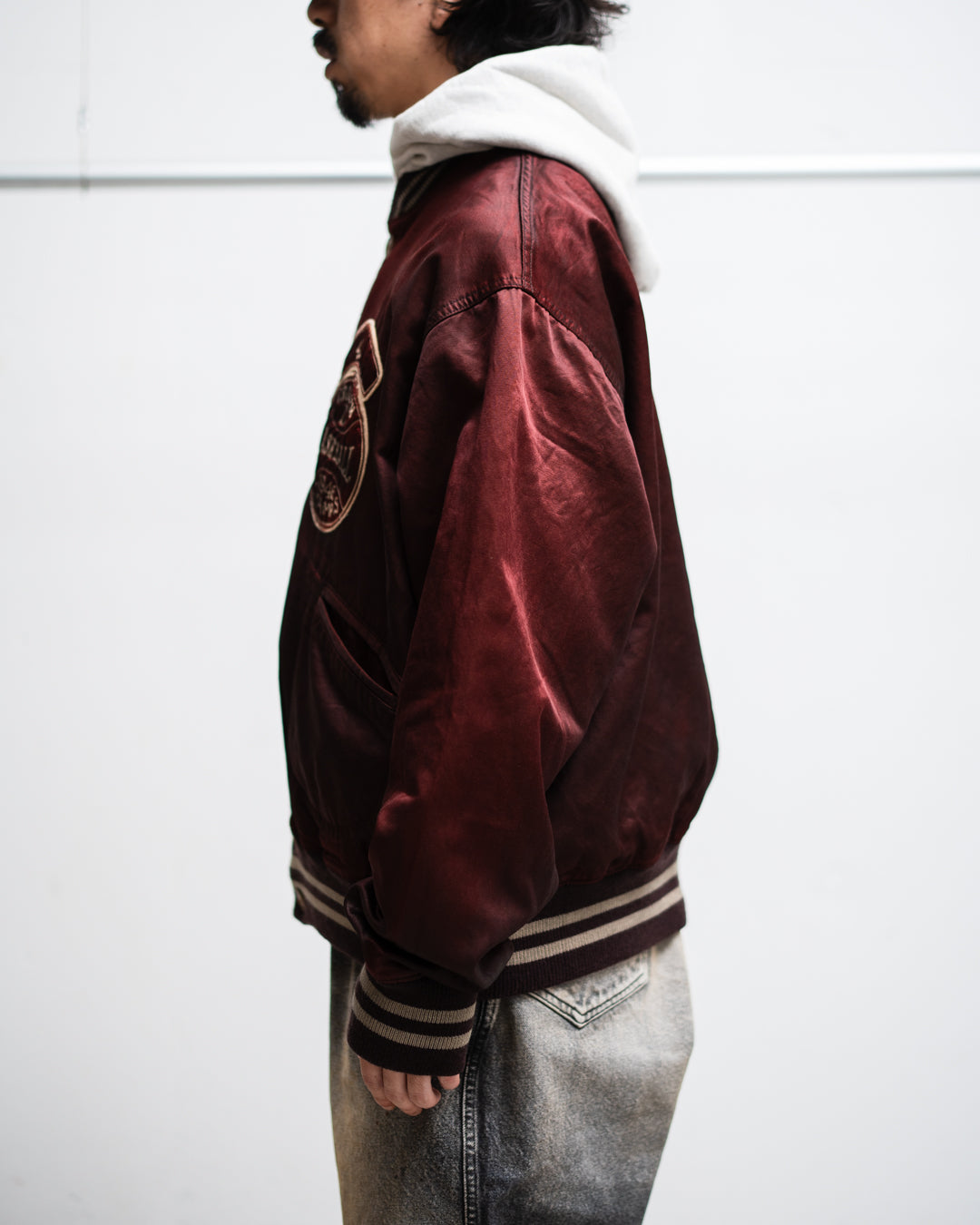 [LAST 1] BOWWOW BASEBALL CHAMPION SATIN JACKET AGED