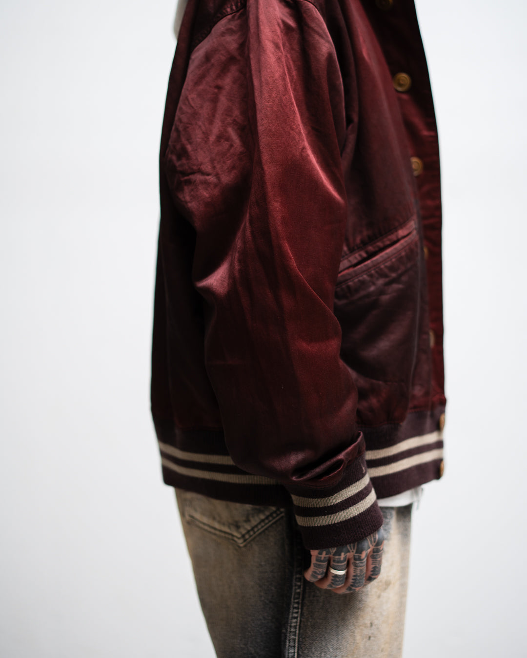 [LAST 1] BOWWOW BASEBALL CHAMPION SATIN JACKET AGED