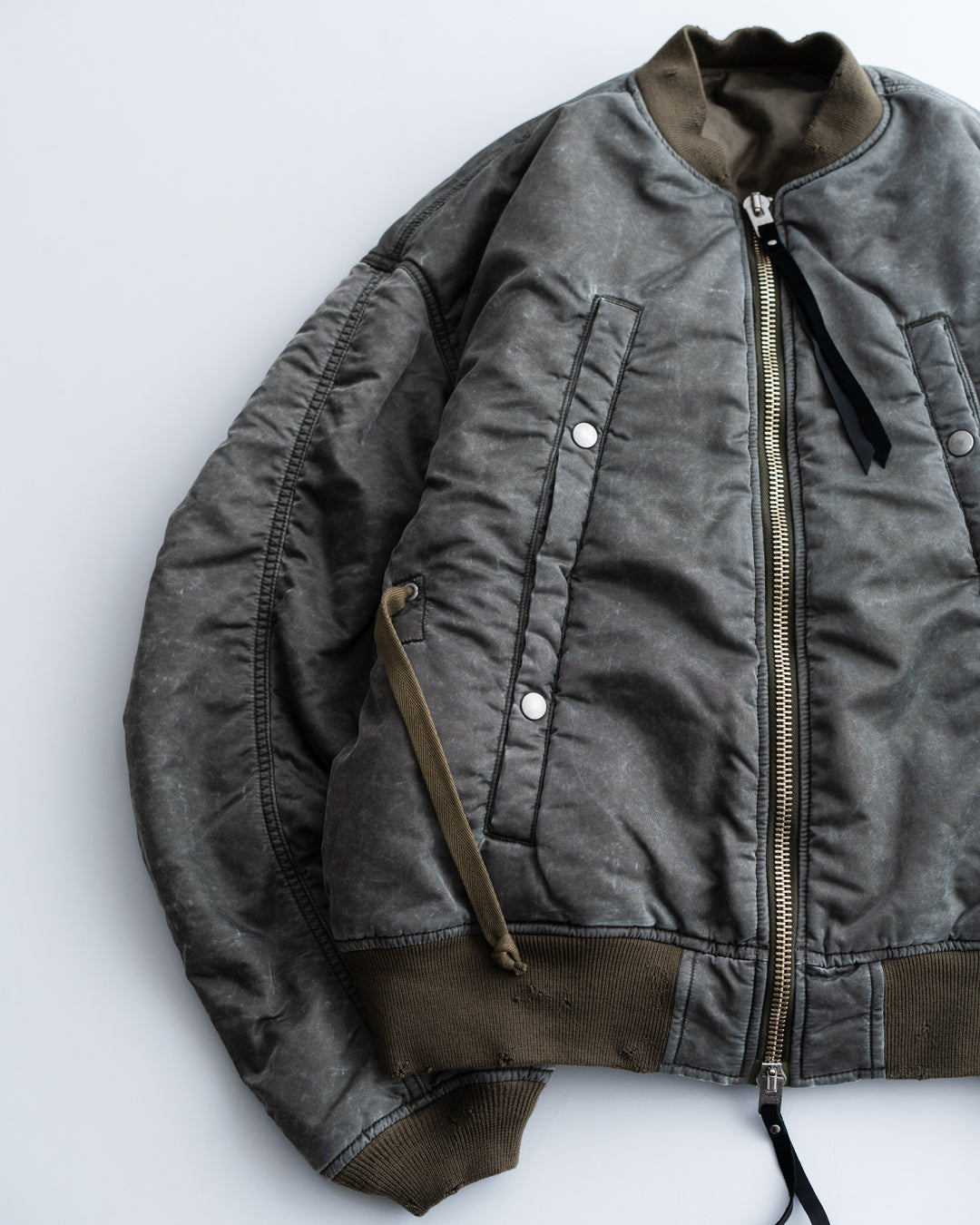 Name. WIDE POCKET FLIGHT JACKET : FADED