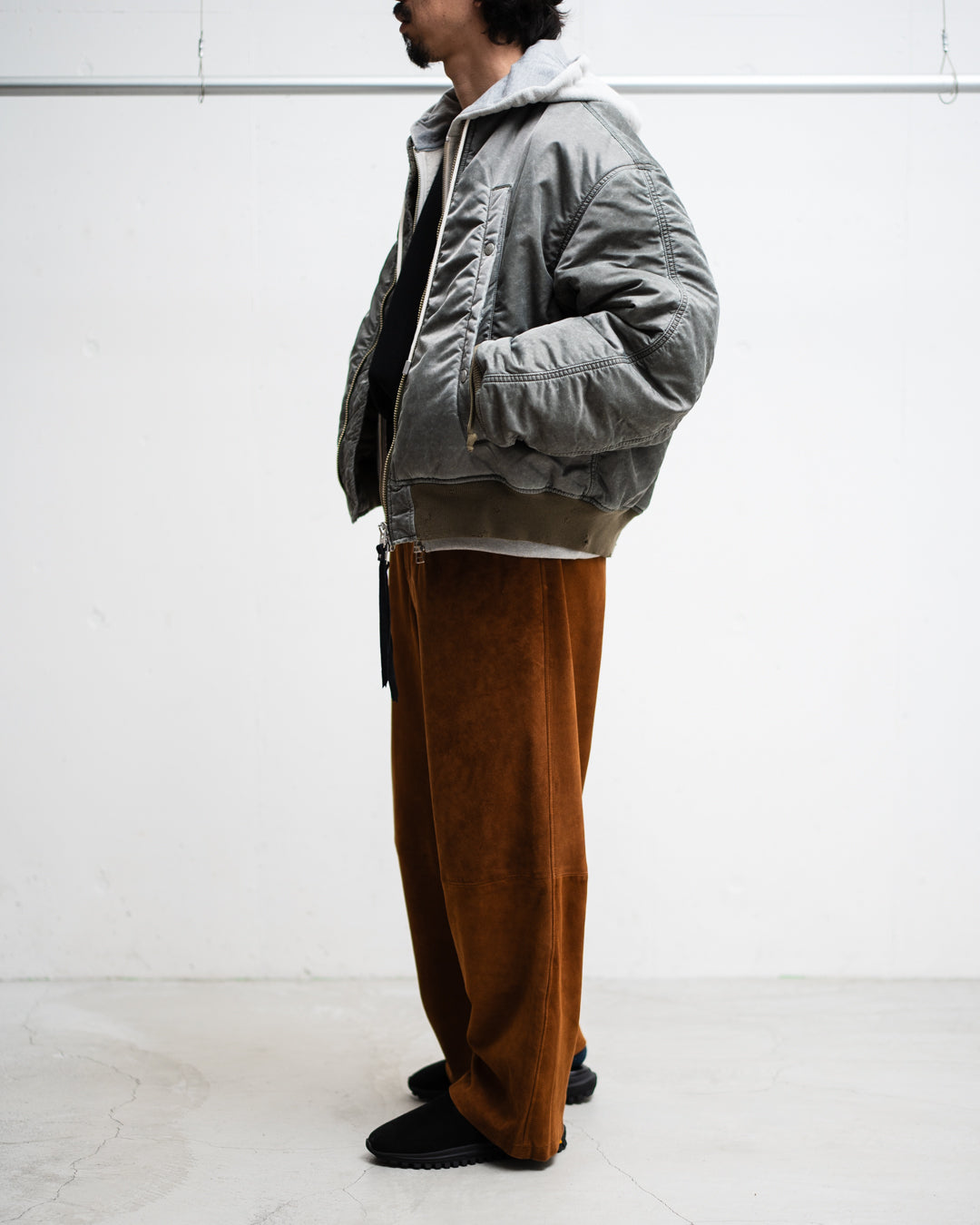 Name. WIDE POCKET FLIGHT JACKET : FADED