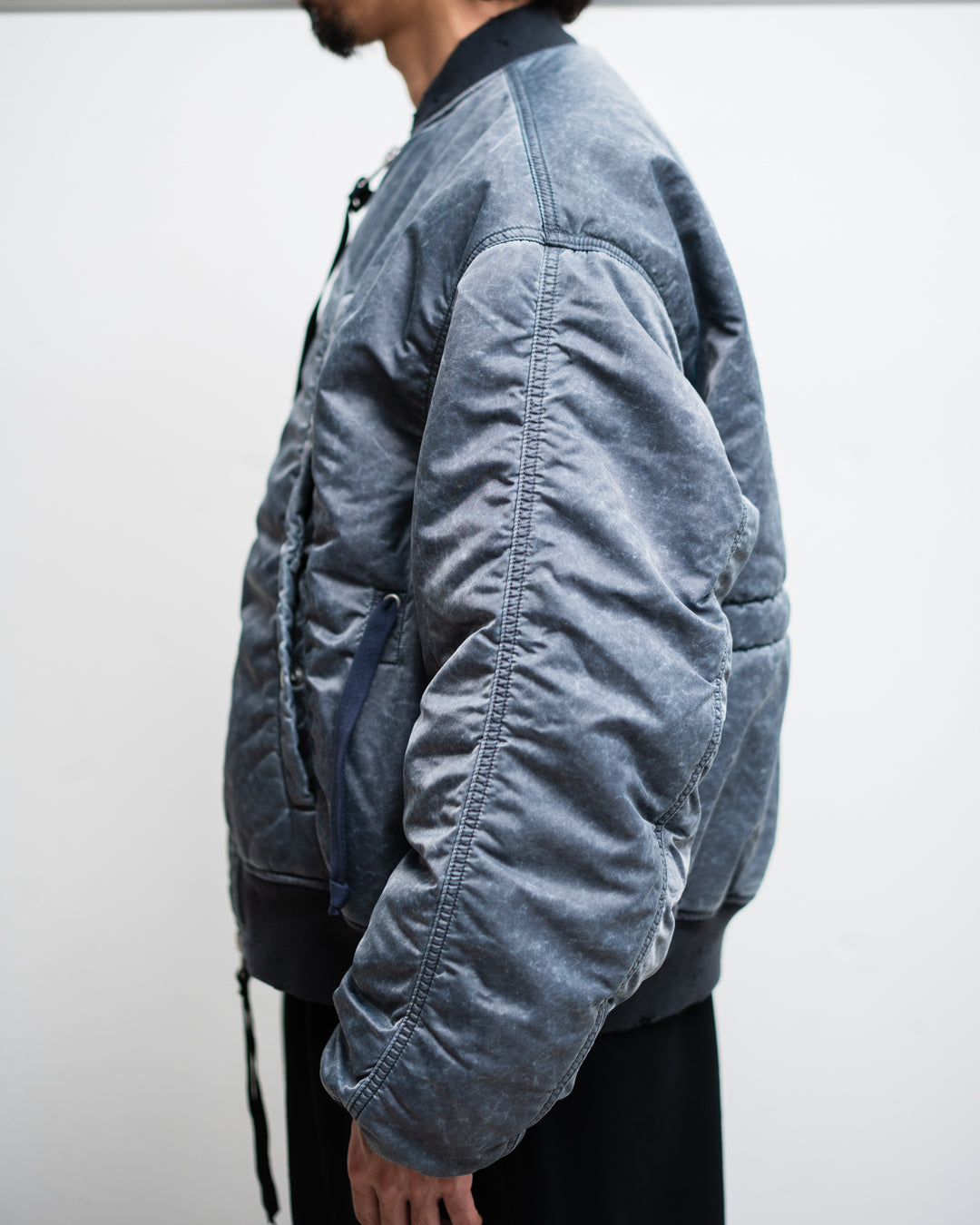 Name. WIDE POCKET FLIGHT JACKET : FADED