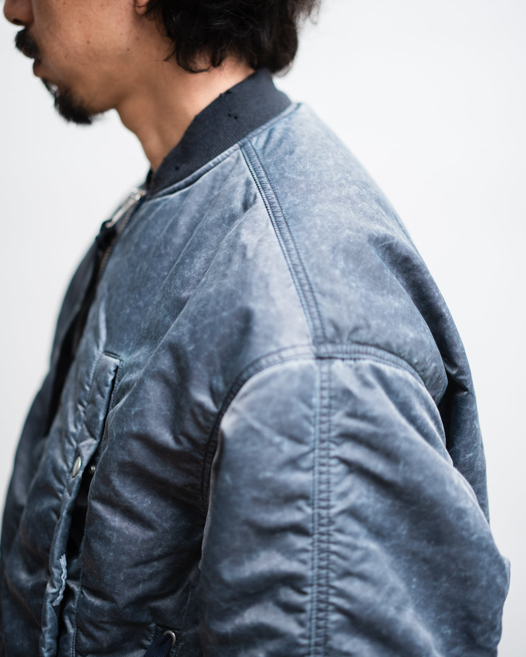 Name. WIDE POCKET FLIGHT JACKET : FADED