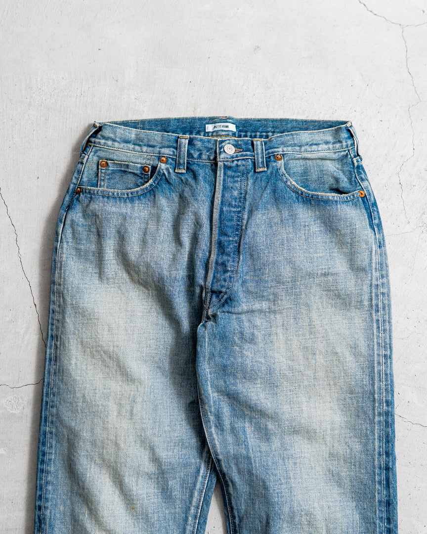 INTERIM VINTAGE WASHED "1953XX SHABBY" SHUTTLE DENIM TROUSERS