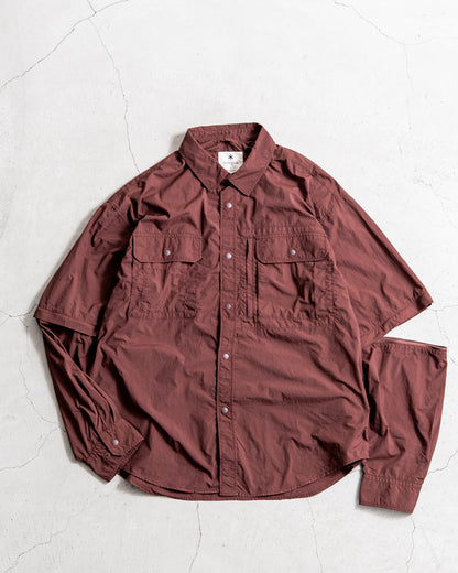 【2WAY ITEM】snow peak Garment Dyed Convertible Shirt