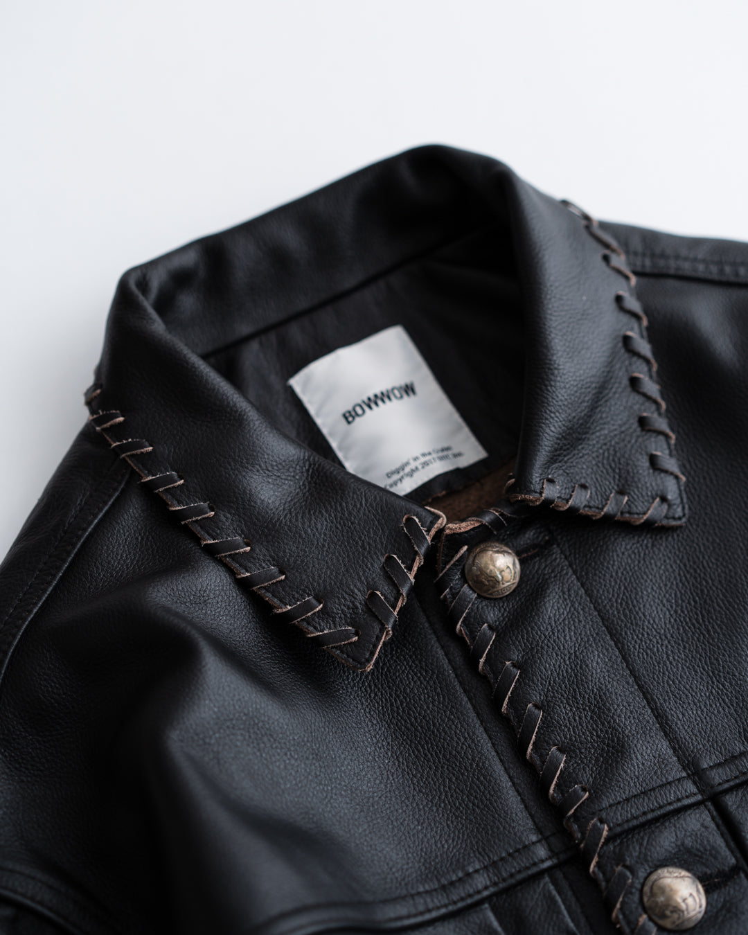 [9.12 sat 11:00 Release] BOWWOW LACE-UP LEATHER TRUCKER JACKET