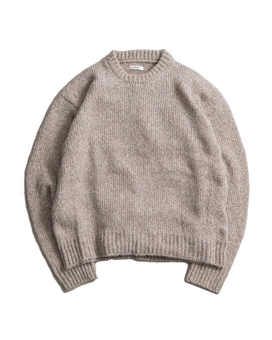 INTERIM HYPER BIG 3GG YAK ALPACA CREW SWEATER