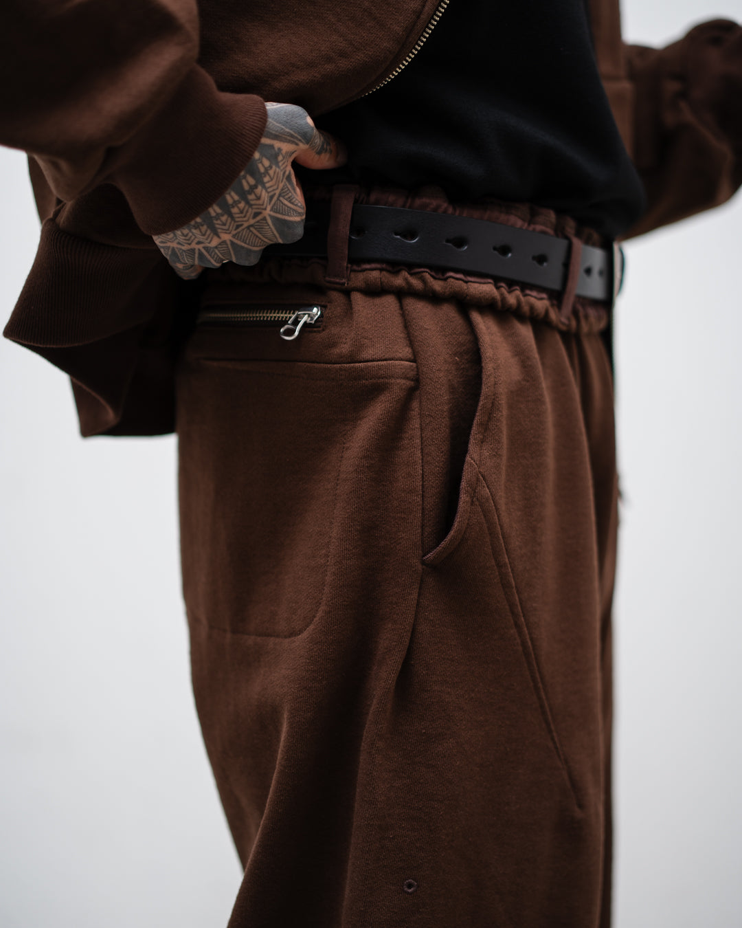 [9.5 sat 12:00 Release] ROTOL Solid Sweat Foldover pants