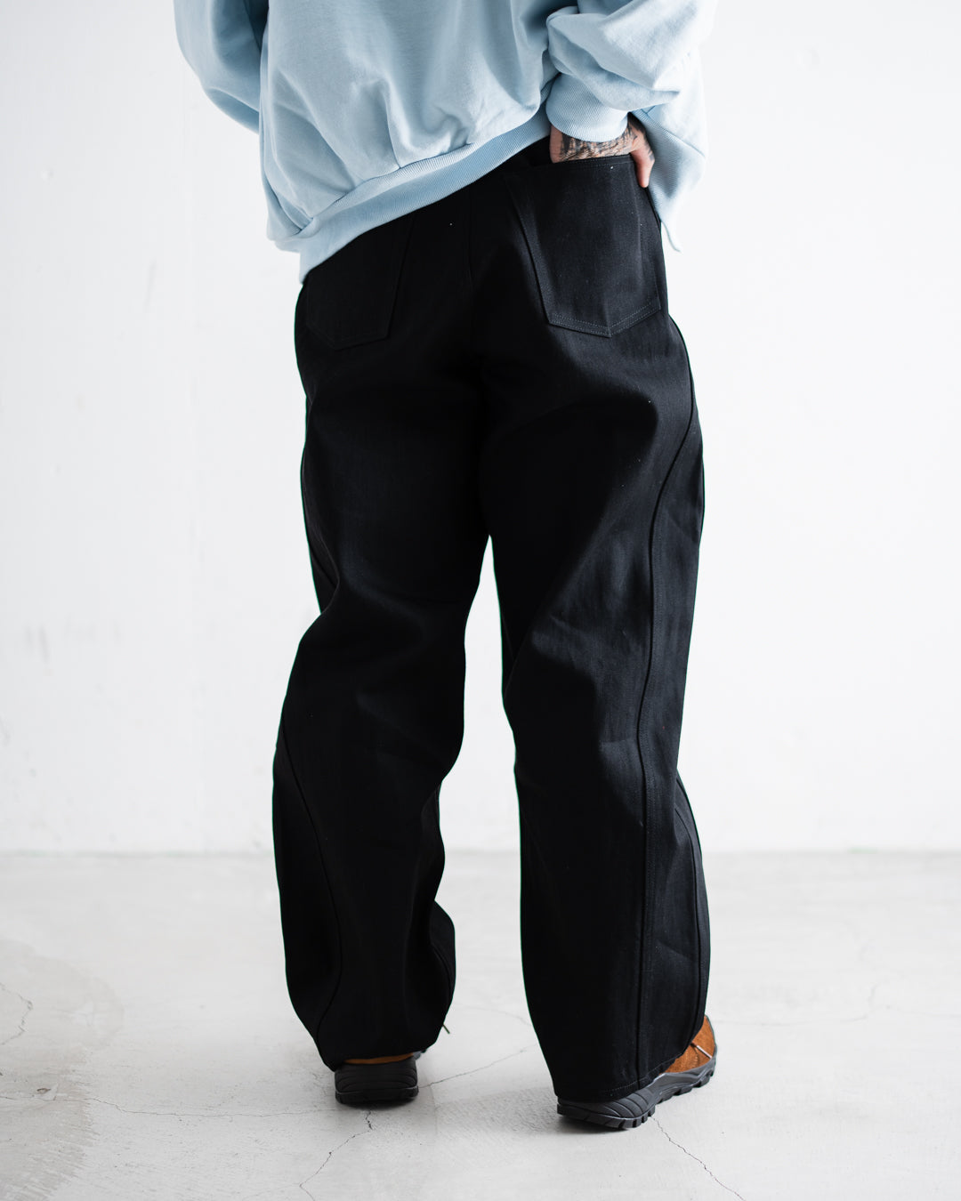 [9.5 sat 12:00 Release] ROTOL Triple Seams 6P Denim Wide Black