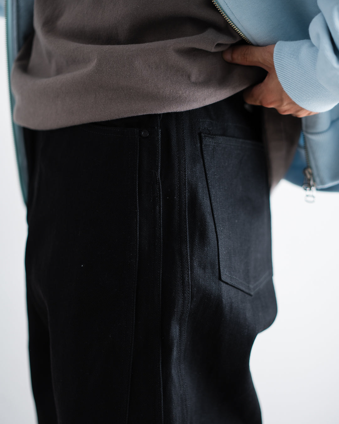 [9.5 sat 12:00 Release] ROTOL Triple Seams 6P Denim Wide Black