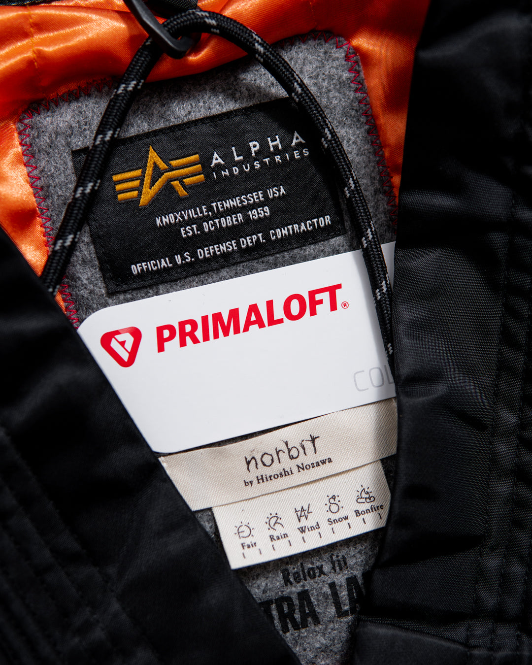 通販] norbit × Alpha industries (ノービット× アルファー