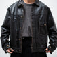 [9.12 sat 11:00 Release] BOWWOW LACE-UP LEATHER TRUCKER JACKET