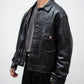 [9.12 sat 11:00 Release] BOWWOW LACE-UP LEATHER TRUCKER JACKET