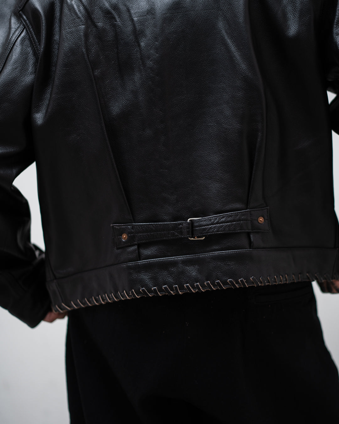 [9.12 sat 11:00 Release] BOWWOW LACE-UP LEATHER TRUCKER JACKET
