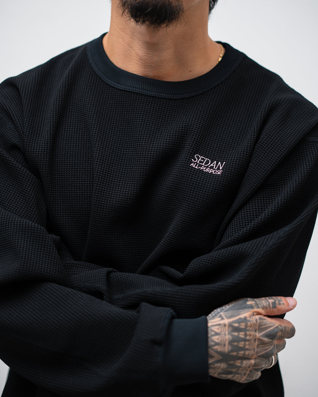 SEDAN ALL-PURPOSE OG Logo Waffle L/S Tee