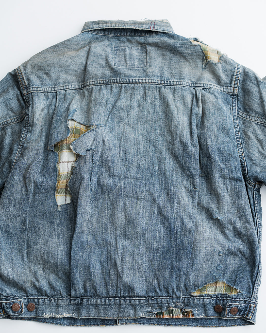 ANACHRONORM CHEAK COMBI DENIM JACKET INDIGO(REMAKE)