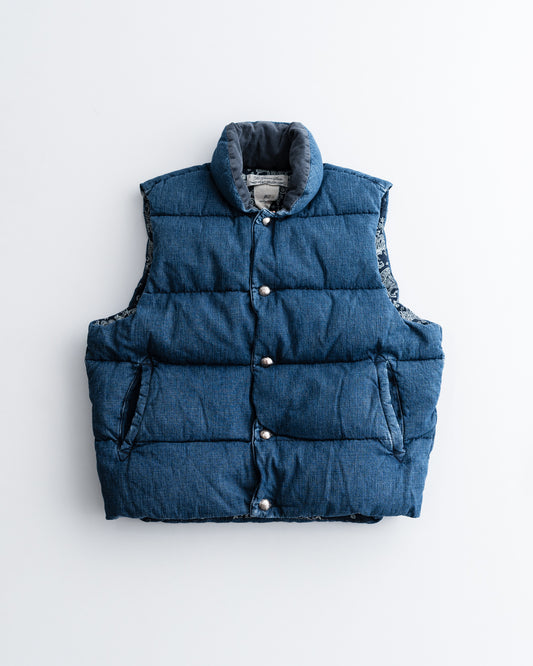 REMI RELIEF ナチュラル加工デニムダウンVEST