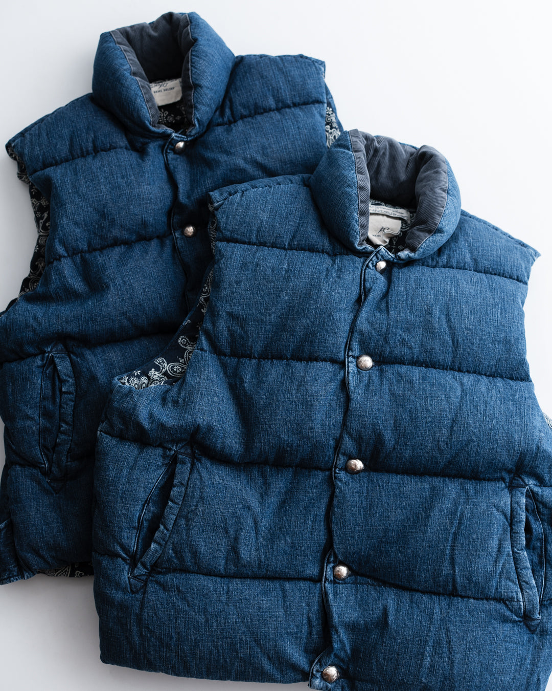 REMI RELIEF ナチュラル加工デニムダウンVEST