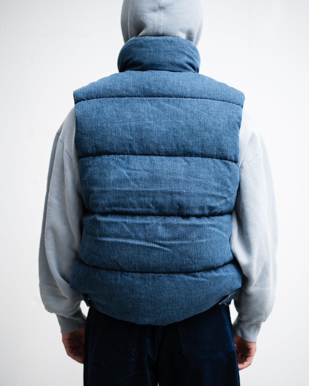 REMI RELIEF ナチュラル加工デニムダウンVEST