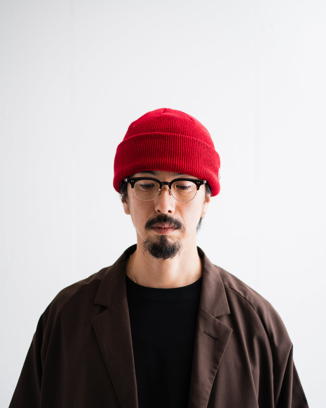 SOLARIS & CO. ACRYLIC COTTON WATCH CAP HUNTER