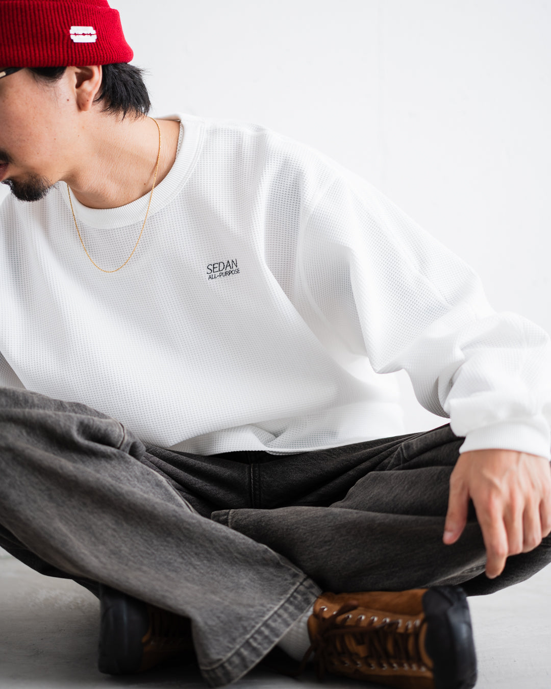 SEDAN ALL-PURPOSE OG Logo Waffle L/S Tee