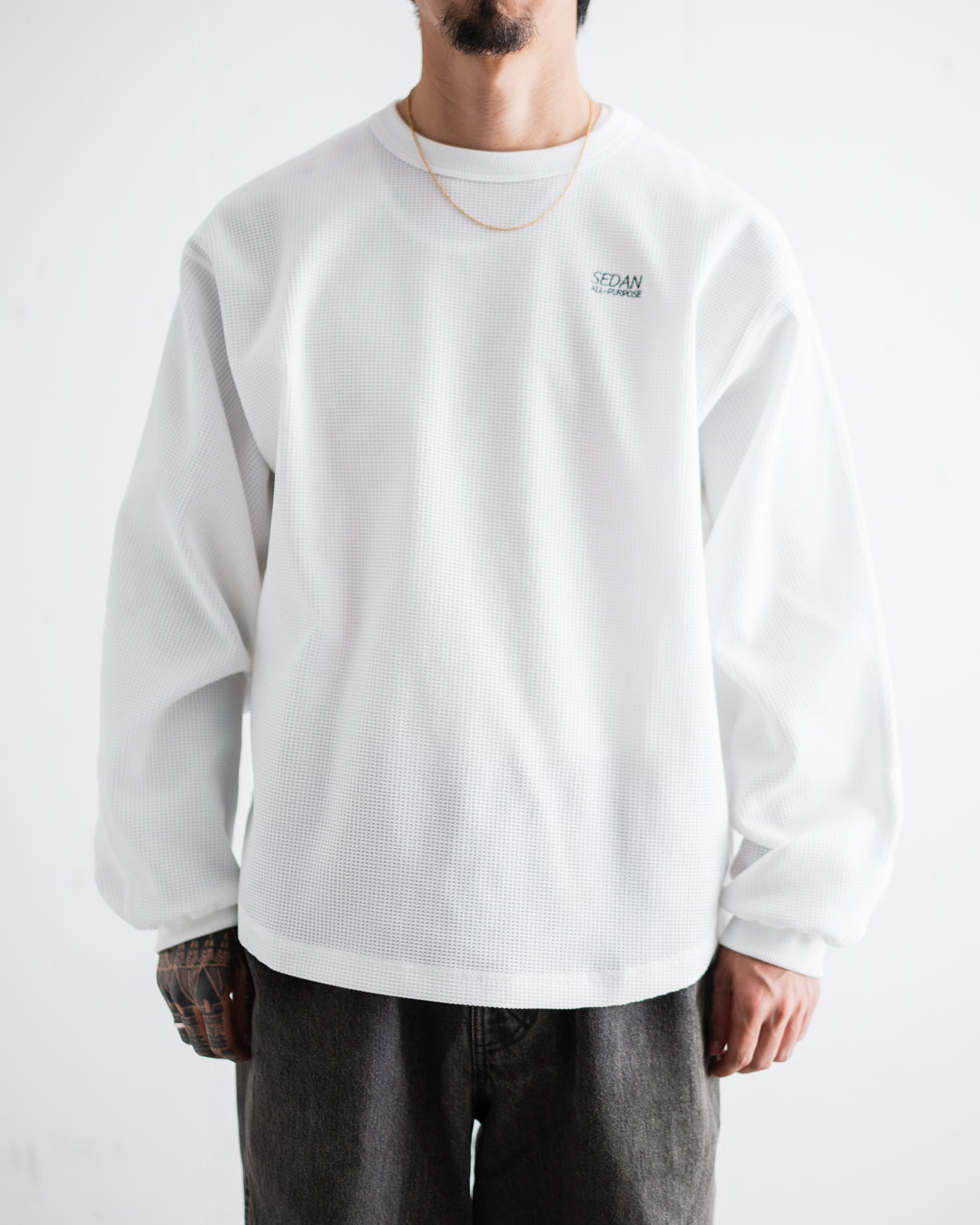 SEDAN ALL-PURPOSE OG Logo Waffle L/S Tee