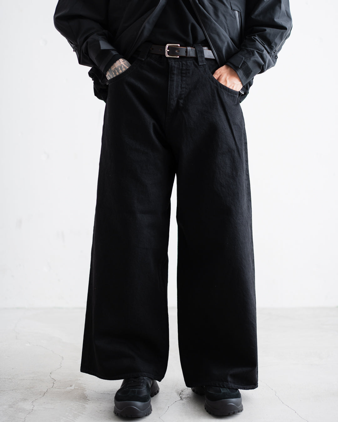 [9.12 sat 12:00 Release] ROTOL Massive Baggy Denim Black
