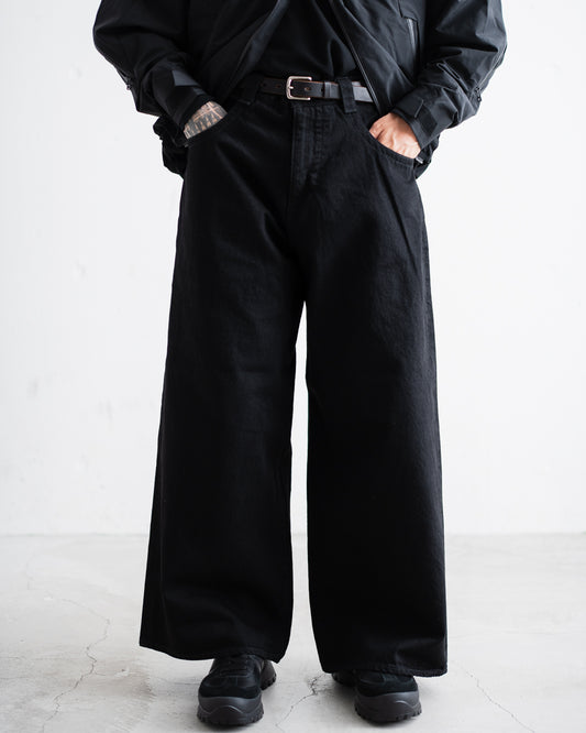 [9.12 sat 12:00 Release] ROTOL Massive Baggy Denim Black