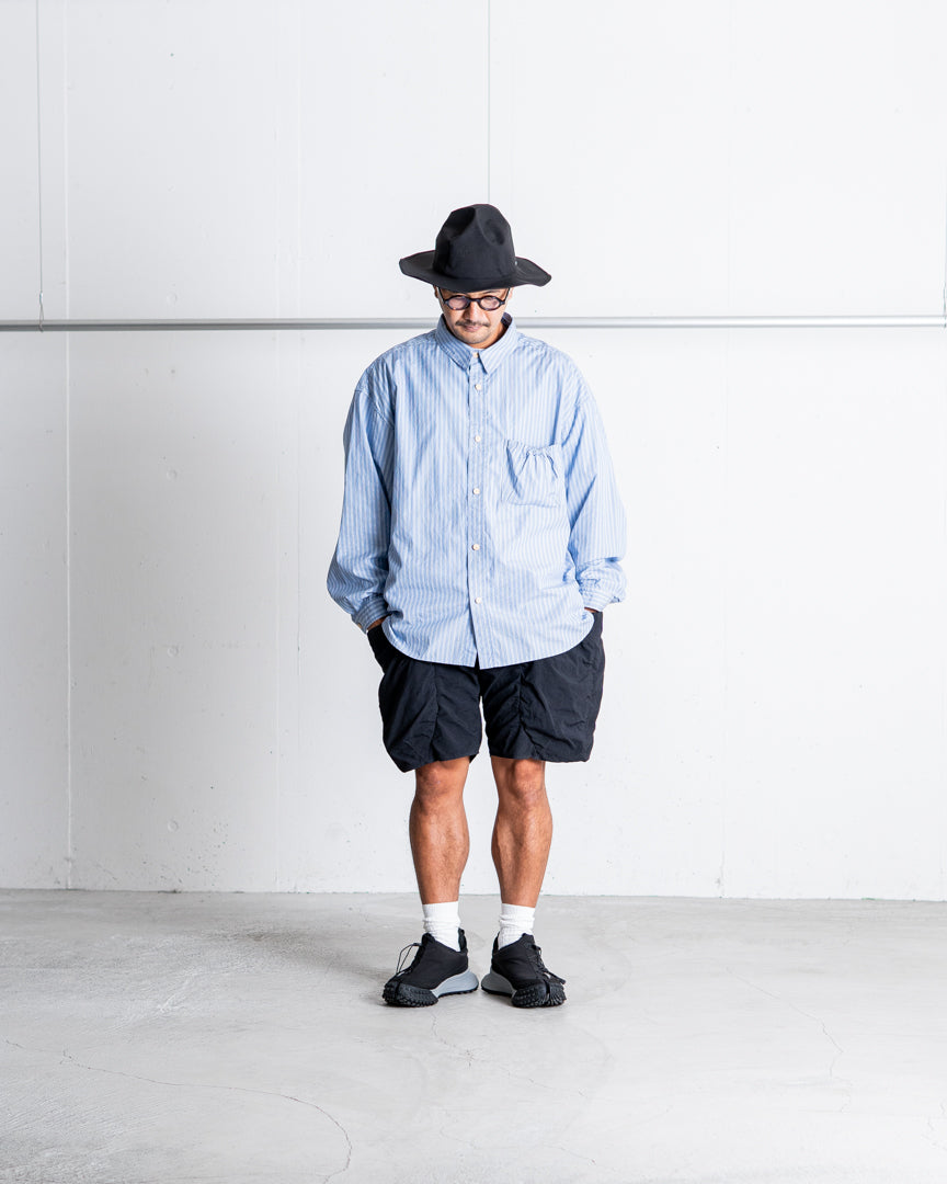 refomed  WRIST PATCH WIDE SHIRT"STRIPE"