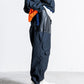 UNTRACE Leather patch baker pants  _190