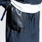 UNTRACE Leather patch baker pants  _190