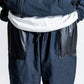 UNTRACE Leather patch baker pants  _190