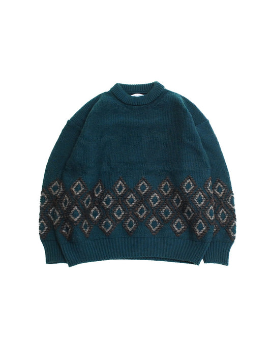 Children of the discordance  3G HAND EMBROIDERY KNIT PULLOVER