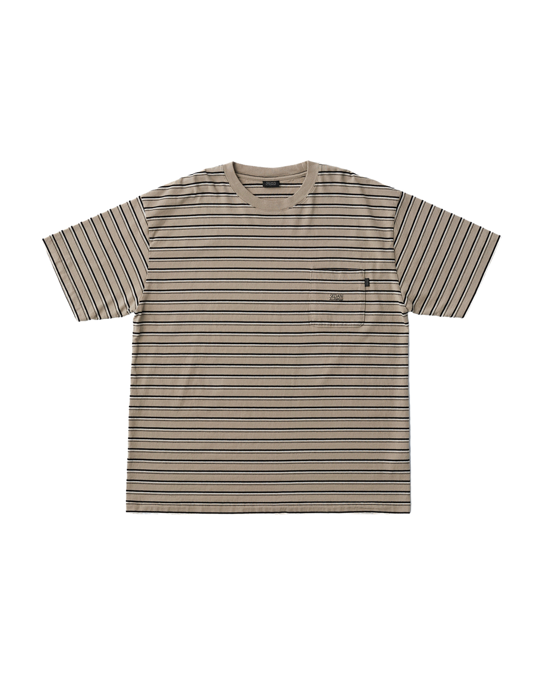 SEDAN ALL-PURPOSE STRIPED S/S POCKET TEE