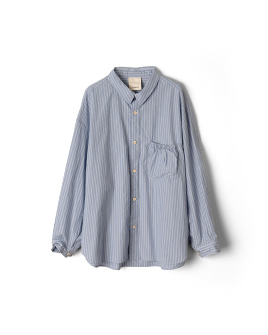 refomed  WRIST PATCH WIDE SHIRT"STRIPE"