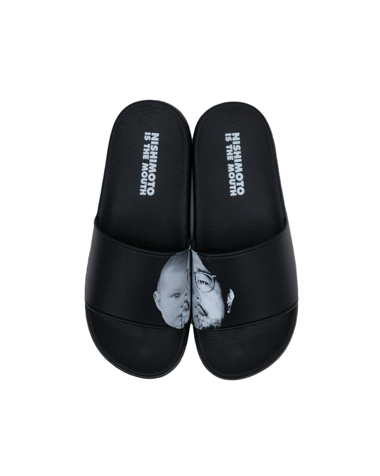 NISHIMOTO IS THE MOUTH 2 FACE SHOWER SANDALS