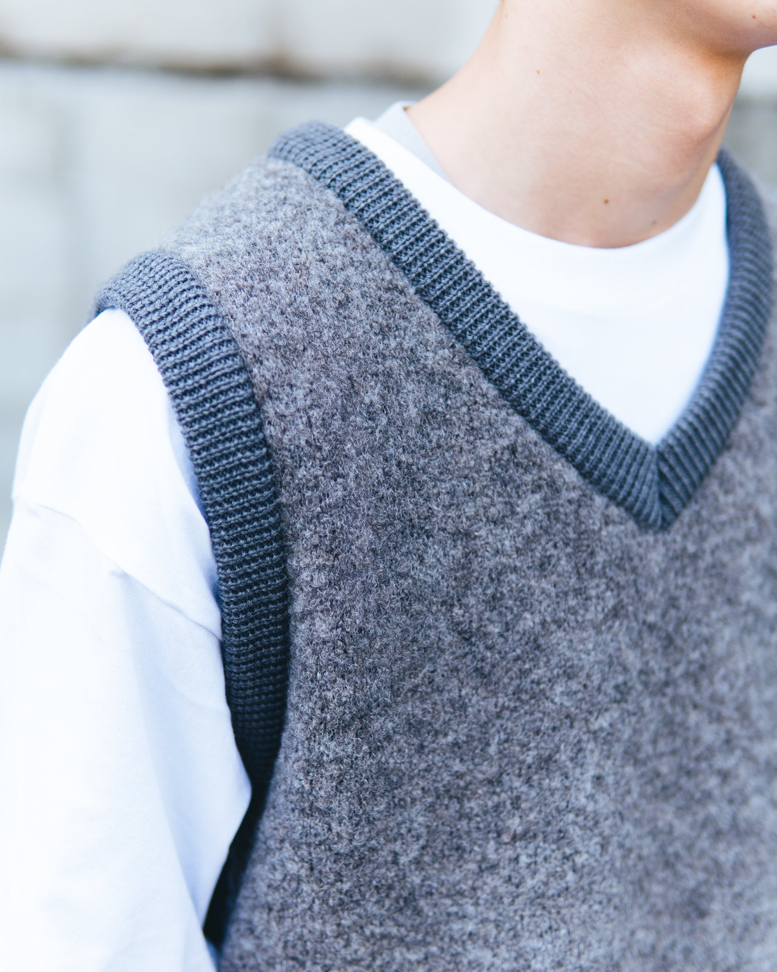 Allege Boucle Knit Vest