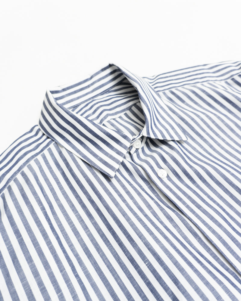 URU COTTON LINEN STRIPE - LONG SLEEVE SHIRTS