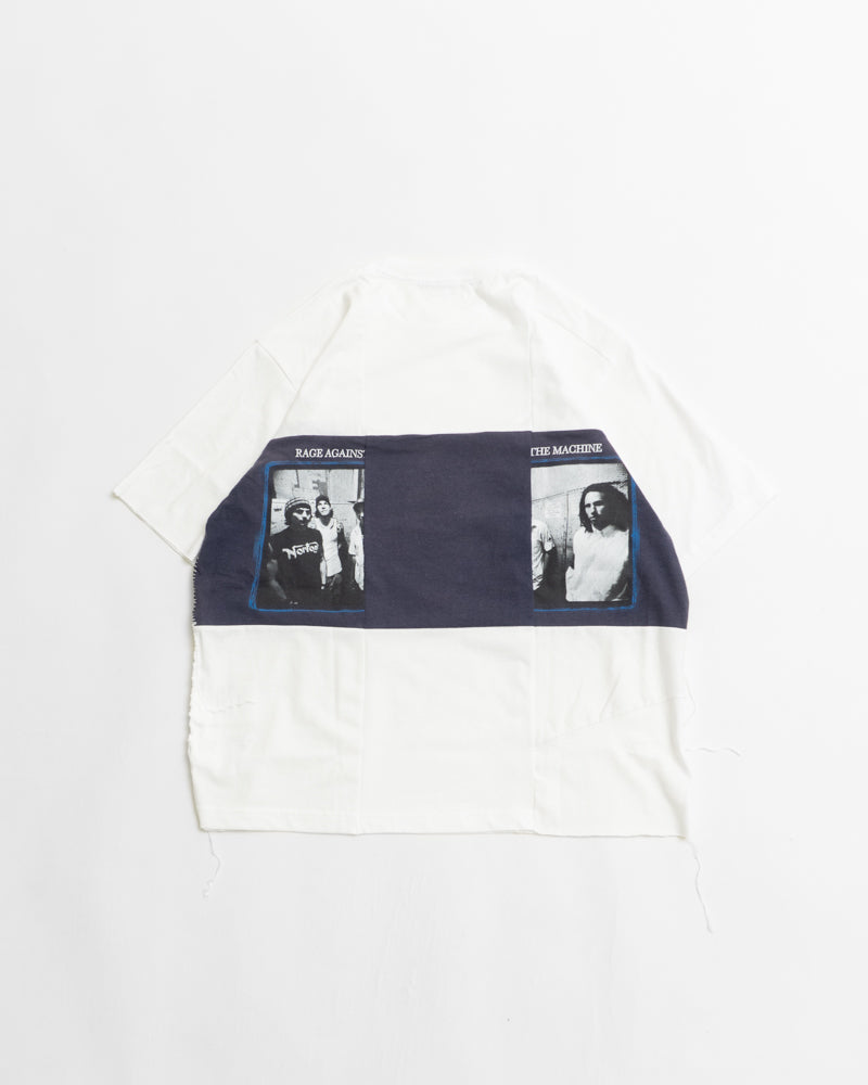 [LAST 1] Children of the discordance  RE-CONSTRUCTED VINTAGE PATCHWORK TEE G - WHITE